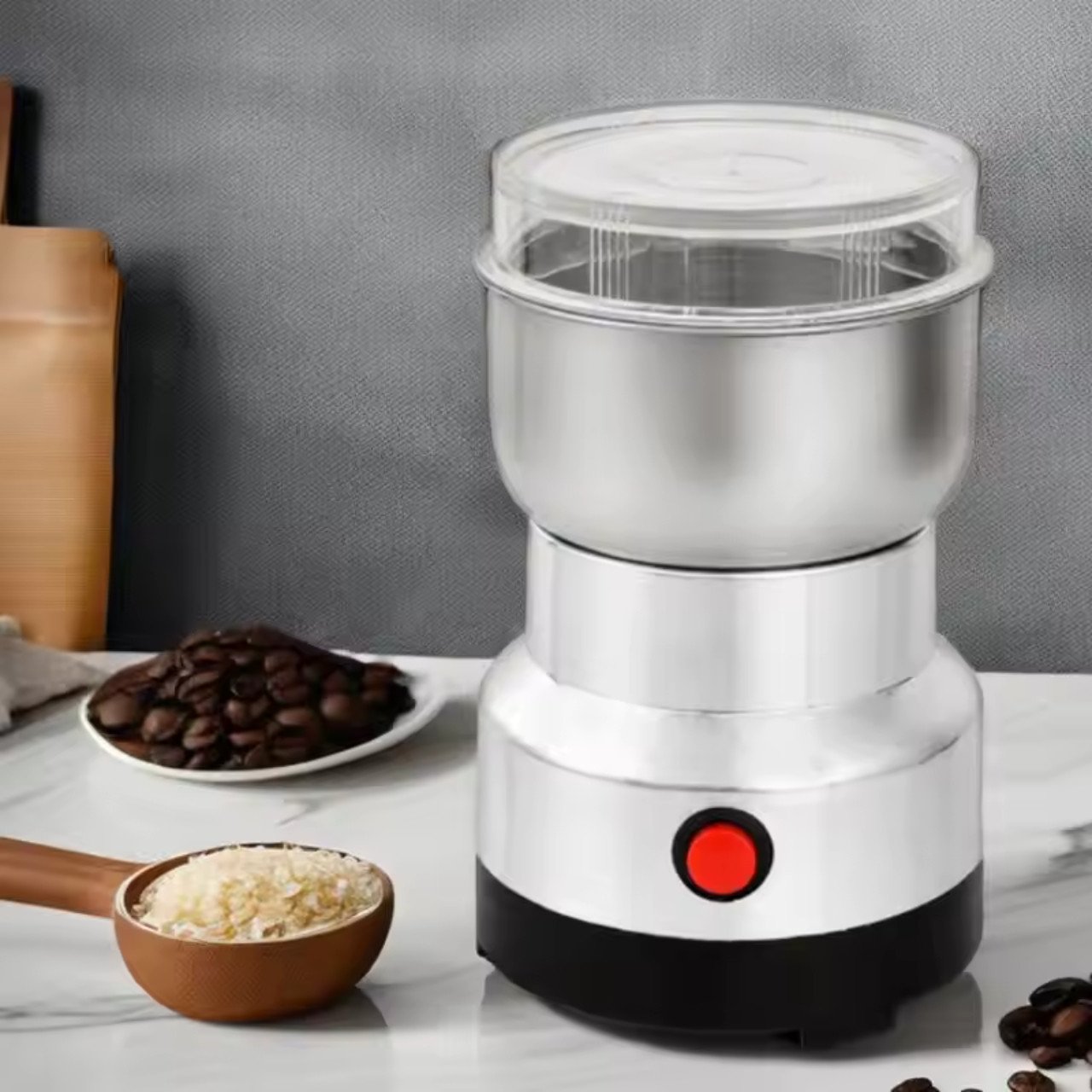 Moulin à Épices et Grains en Acier Inoxydable broyeur Électrique 