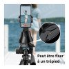 Support Rotatif Intelligent 360° – Détecteur De Mouvement – Noir 