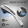 Appareil de Massage Hangsun Masseur Dos et Nuque Électrique Portable sans Fil Rechargeable Massage par Percussion avec 4 Têtes de Massage pour Soulager les Douleurs Musculaires