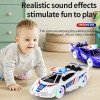 Jouet De Voiture De Police Électrique Universel À Pulvérisation Pour Enfants 