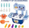 Jouer Ensemble De Cuisine pour Les Tout-Petits Âge 3-5 Comprennent Casserole, Poêle, Ustensiles, Fruits De Légumes avec Boîte-Cadeau