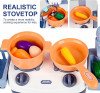 Jouer Ensemble De Cuisine pour Les Tout-Petits Âge 3-5 Comprennent Casserole, Poêle, Ustensiles, Fruits De Légumes avec Boîte-Cadeau