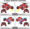 Voiture télécommandée RC Stunt Car Jouet 2.4GHz RC Stunt Voiture 360° Flip avec 2 Piles Rechargeables 
