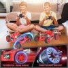 Voiture télécommandée RC Stunt Car Jouet 2.4GHz RC Stunt Voiture 360° Flip avec 2 Piles Rechargeables 