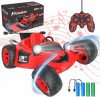 Voiture télécommandée RC Stunt Car Jouet 2.4GHz RC Stunt Voiture 360° Flip avec 2 Piles Rechargeables 