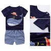 T-shirt + Short Pour Enfant - Bleu