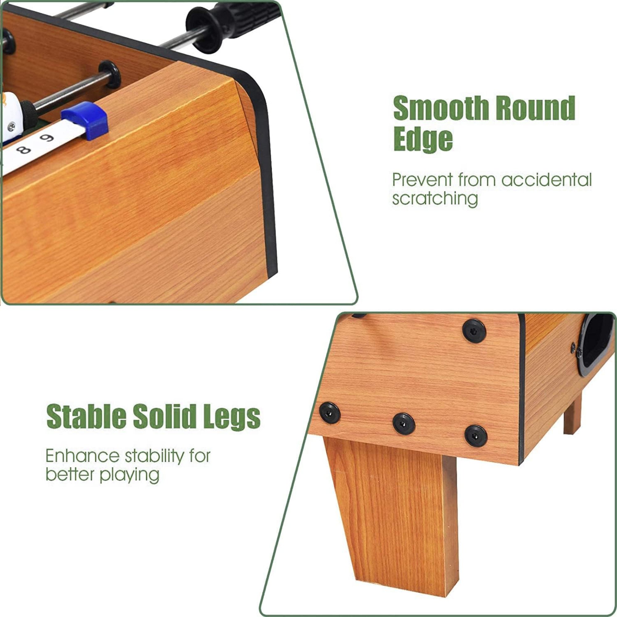 Foosball Table Set pour Enfants, Mini Soccer Jeu Jouet pour Famille Nuit et Parties - Jouet Éducatif pour Indoor Playrooms - Portable Miniature Soccer Set