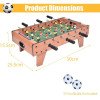 Foosball Table Set pour Enfants, Mini Soccer Jeu Jouet pour Famille Nuit et Parties - Jouet Éducatif pour Indoor Playrooms - Portable Miniature Soccer Set