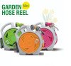 Mini chariot de jardin avec enrouleur de tuyau d'arrosage et tuyau de 15 mètres