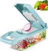 15PCS Coupe-Légumes Multifonctionnel De Cuisine,Trancheuse Déchiquetée,Coupe-Salade Domestique,Râpe