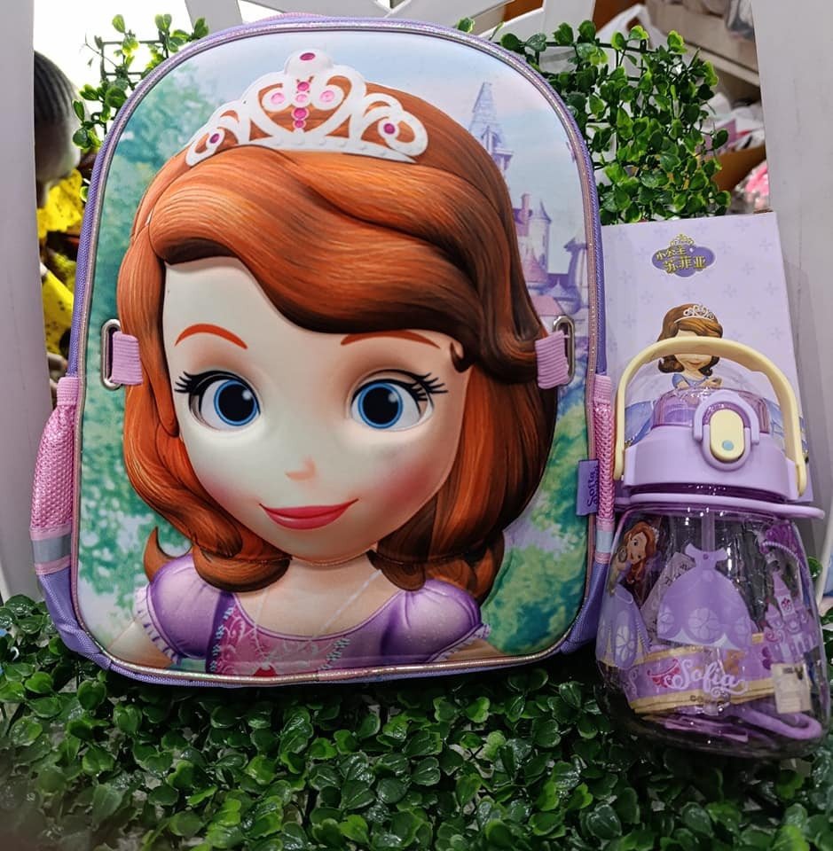 Dciustfhe Sofia The First Outdoor Sac à Dos Pour Enfants à Partir De 3 Ans,anime Sac Scolaire,Design Respirant Et Grande Capacité Pour L'extérieur Voyage Camping 17inch 