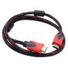 Câble HDMI 15 Mètres Tissés Avec Le Métal En Alliage De Zinc