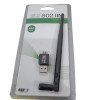 Cle WIFI USB WLAN Dongle 150Mbps 5dBi Wireless Adapter 2.4G 802.11 Network Noir